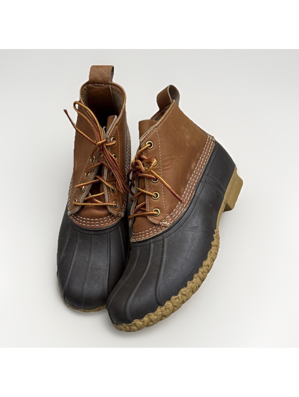 L.L.Bean 6-Inch Bean Boots in Brown Tan - Waterproof Duck An